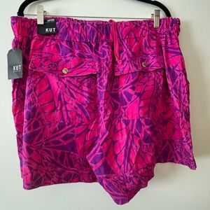 Kut from the Kloth Women's Vibrant Pink and Purple Shorts